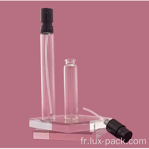 Pocket cosmétique mini bouteille de parfum en verre en plastique rond